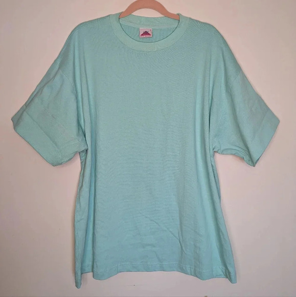 80s Lady Footlocker Crewneck Contrast Shirt Sleeve Cotton Top Size  Large - Picture 11 of 12